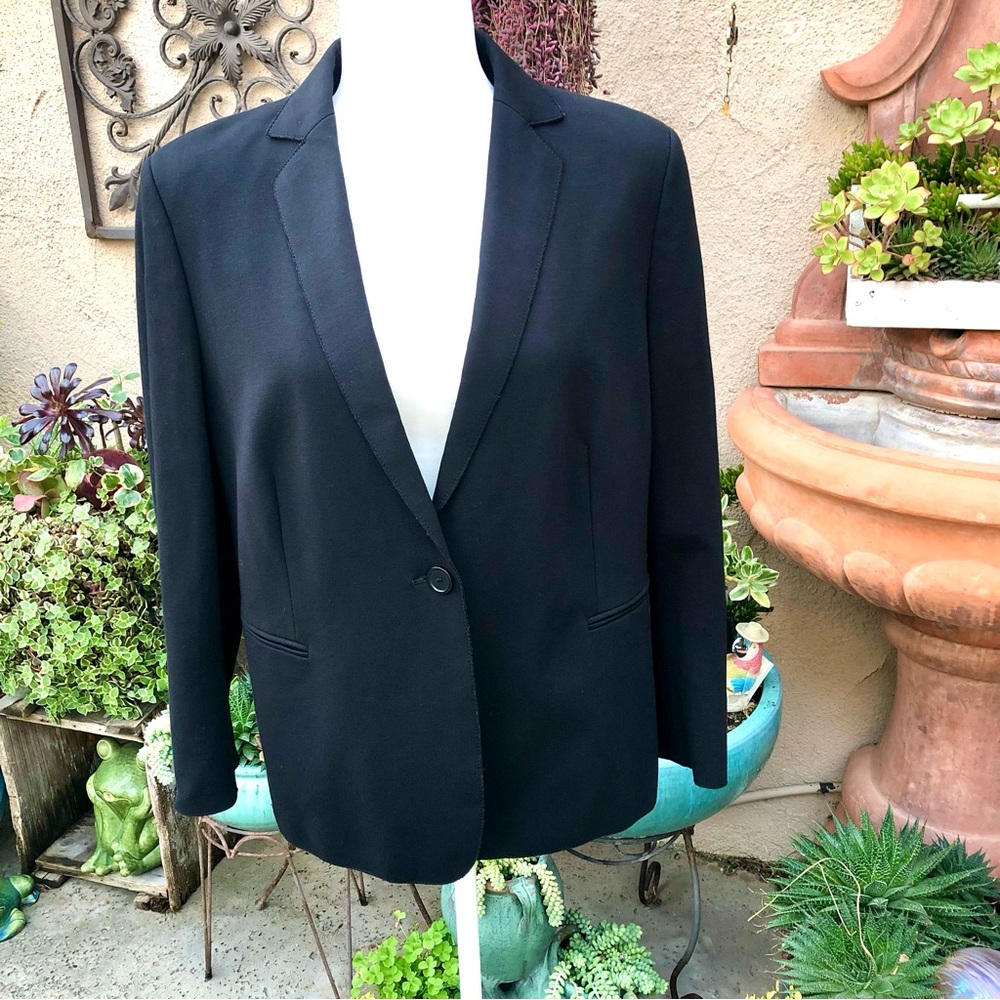 Akris Punto Black One Button Blazer